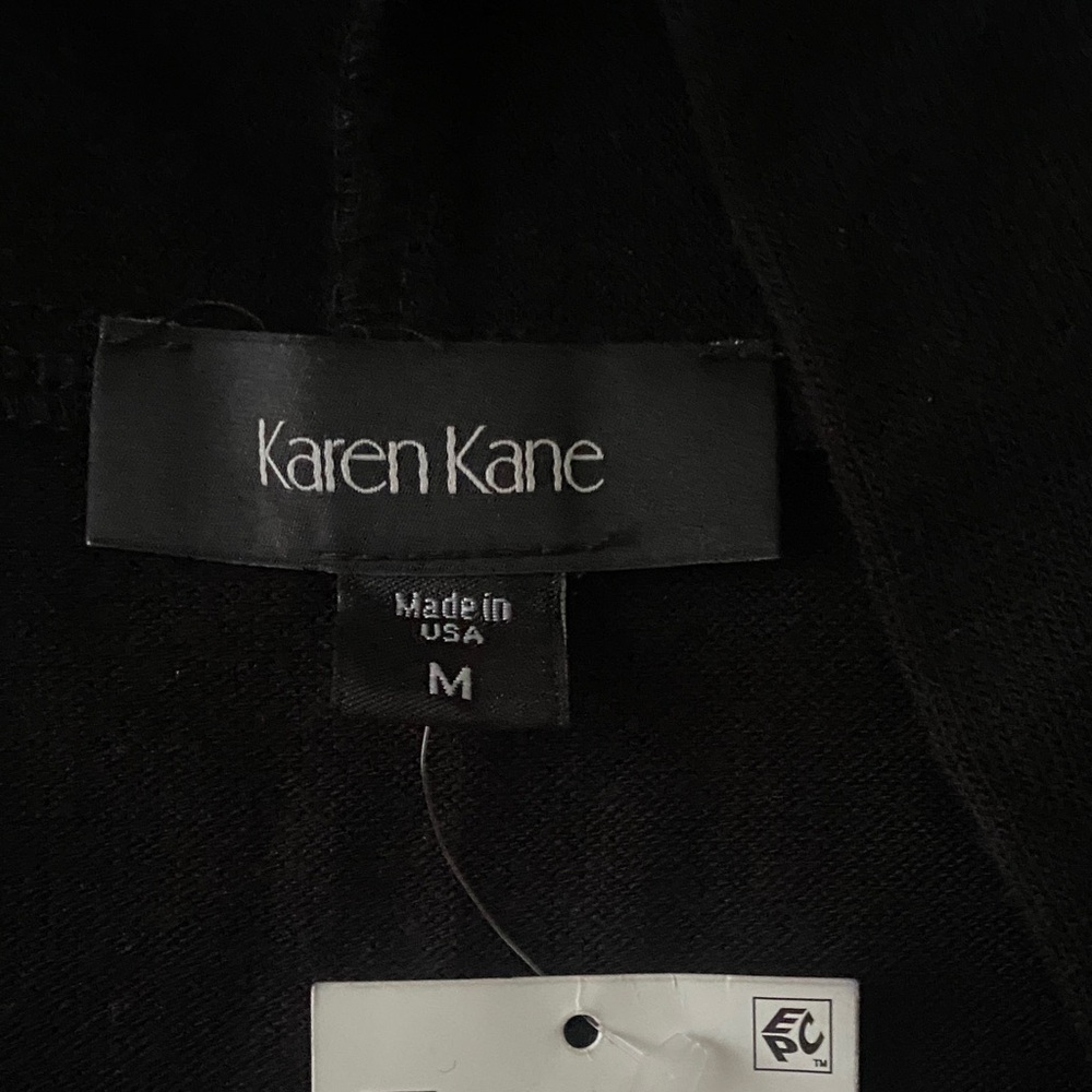 Long Black Cardigan (Duster), Karen Kane, size M. New with tags. - Picture 4 of 10